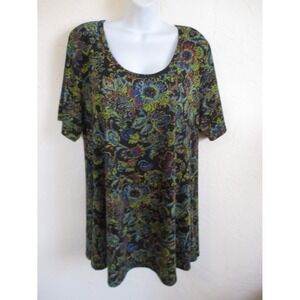 LuLaRoe Tunic Top Plus Size 2XL Floral Print